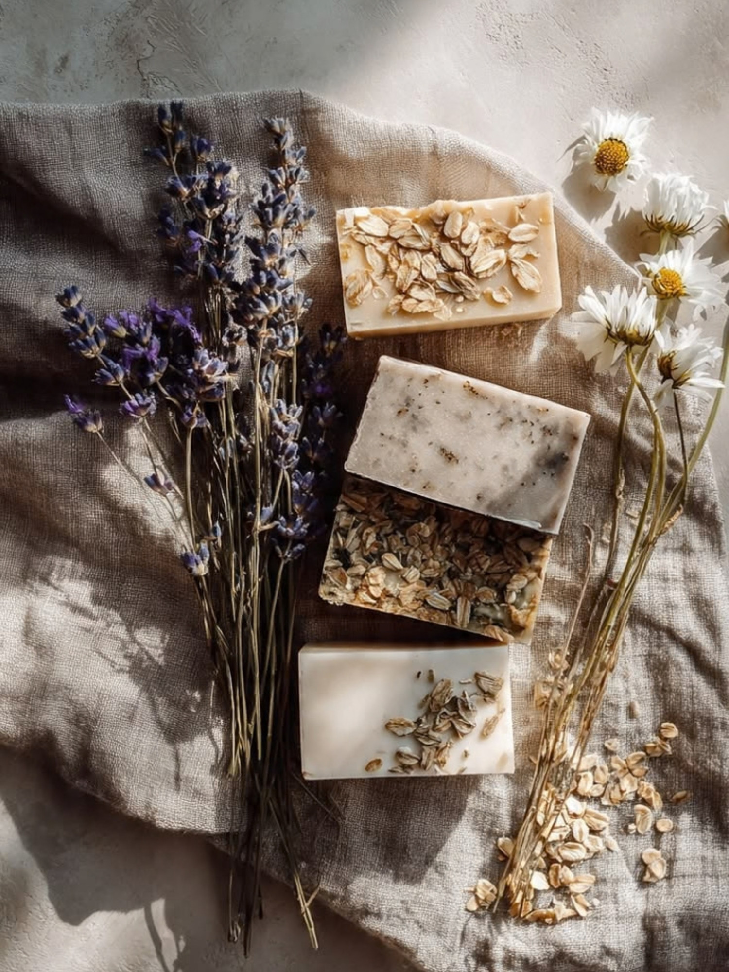 Jabón artesanal Calma — Lavanda · Avena