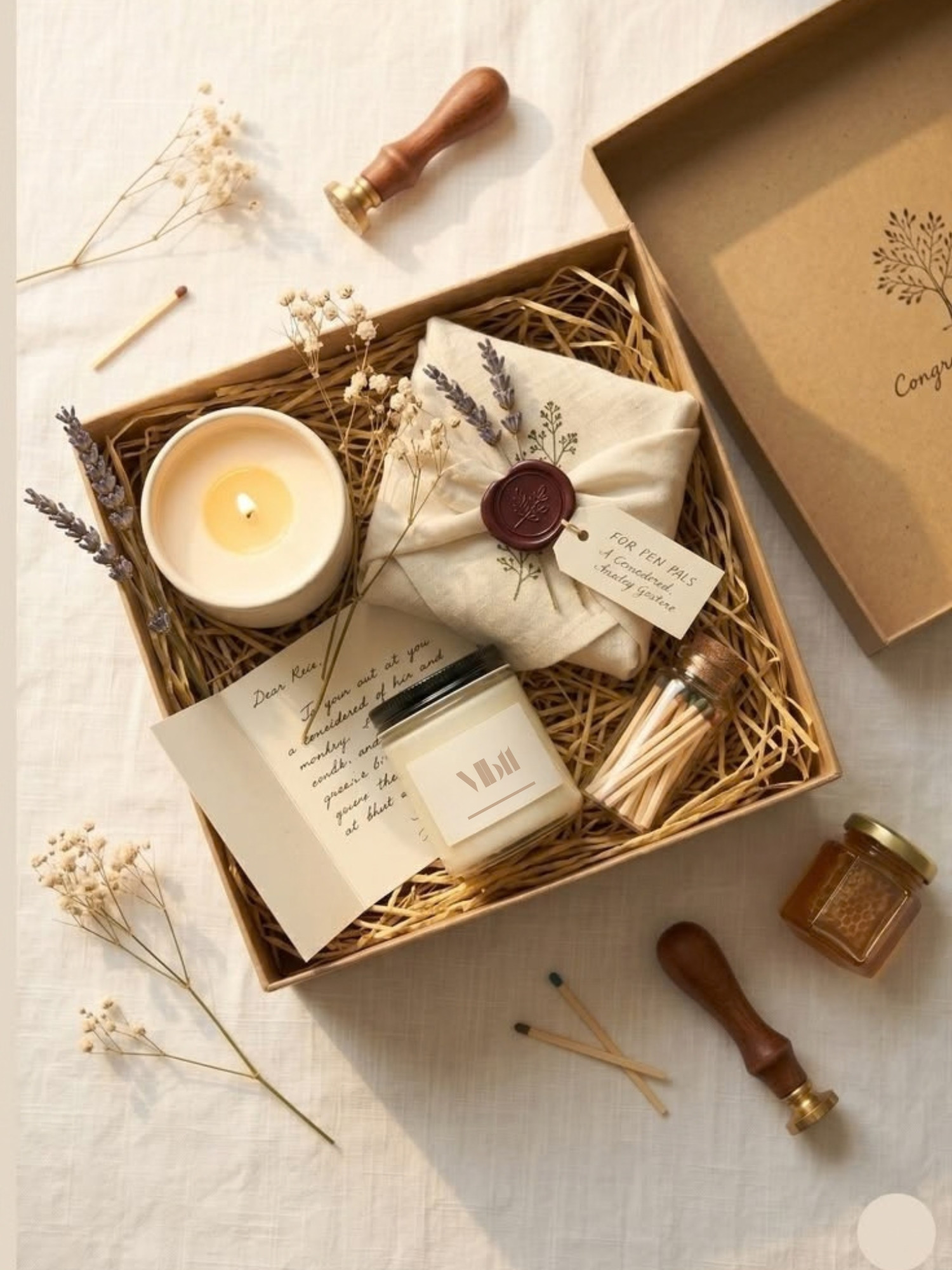 Kit de regalo Pausa — Jabón · Vela · Accesorio